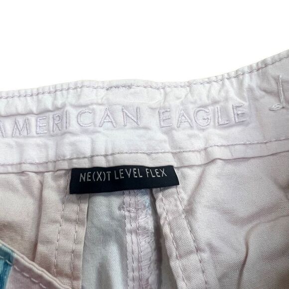 American Eagle Outfitters unisex Pink Floral Print Cotton Blend Shorts Size 26 - Picture 6 of 9